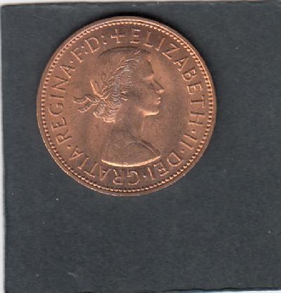 Beschrijving: 1 Penny  ELIZABETH II  